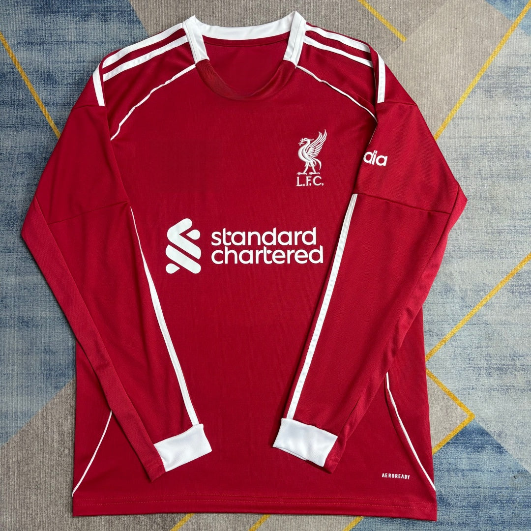 Maillot 25/26 Liverpool Domicile Manches Longues