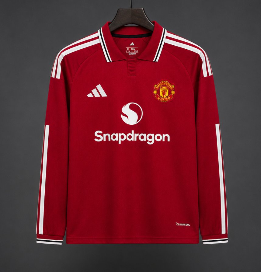 Maillot 26/27 Manchester United Domicile Manches Longues