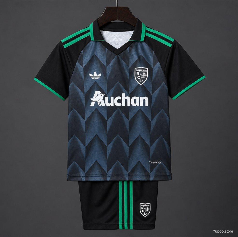 26/27 Ensemble Enfant  RC Lens Away Black Green - 2-3 ans