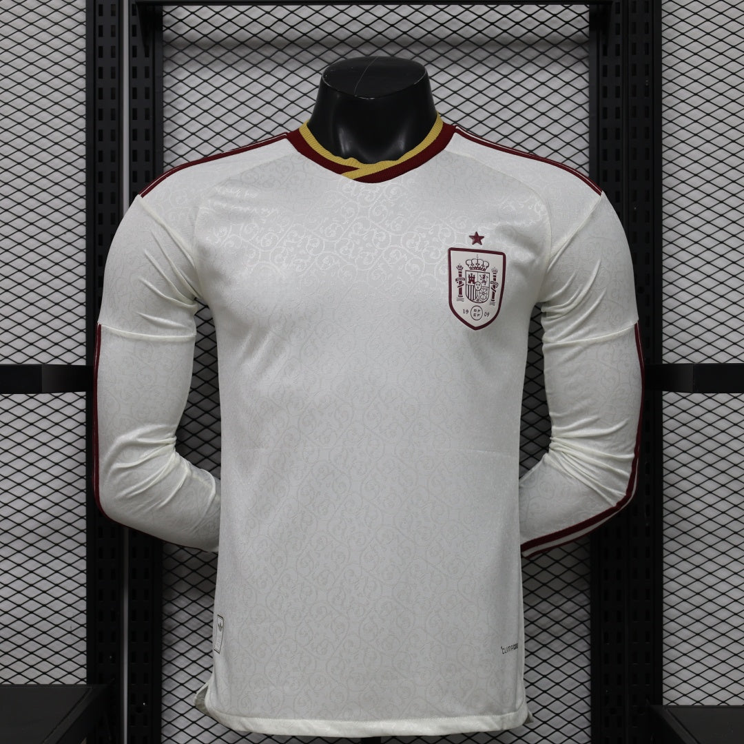 Maillot 2026 Espagne Extérieur player Manches Longues