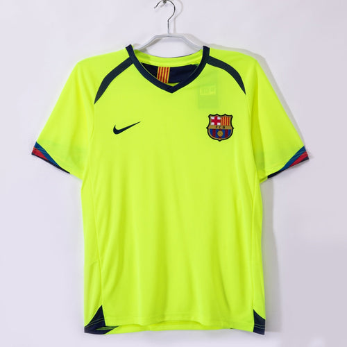 2005-2006 Maillot Barcelone Extérieur Rétro