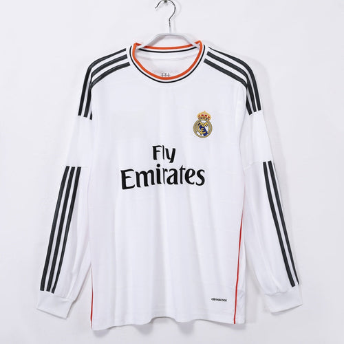 2013-2014 Maillot Retro Real Madrid Domicile  Manches Longues