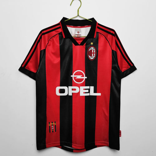 1998- 1999 Maillot AC Milan Domicile Rétro