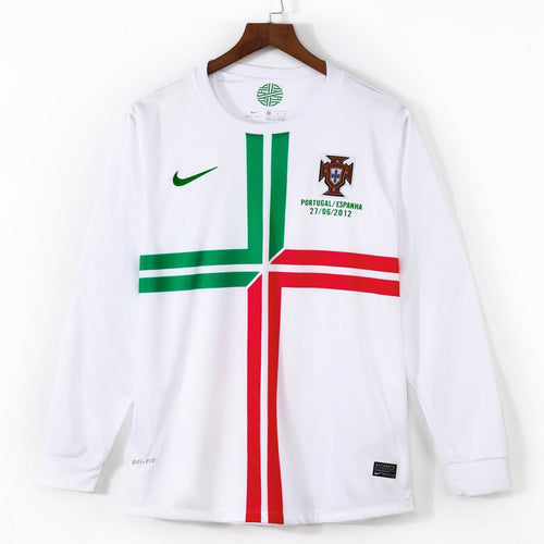 2011-2012 Portugal Extérieur maillot Retro Manches Longues