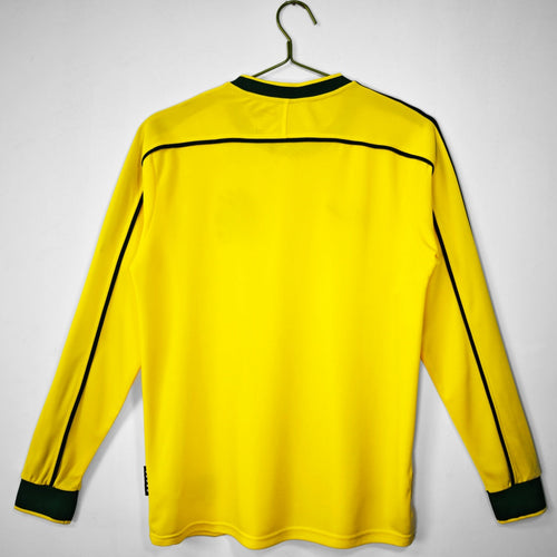 1998 Maillot  Brésil Domicile Rétro  Manches Longues